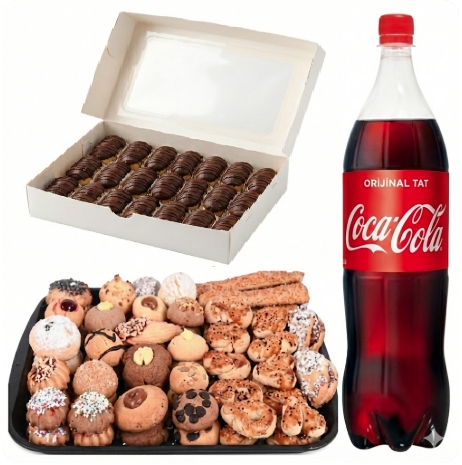 1 kg Kuru Pasta Dahil Ekler Menüsü Tunceli pasta