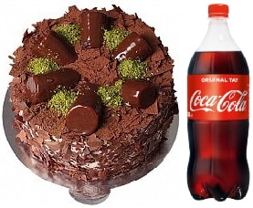 4-6 Kişilik Çikolatalı Muzlu Pasta Tunceli pasta