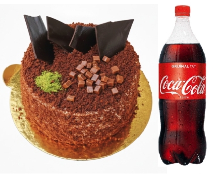 4-6 Kişilik Yaş Pasta - Çikolata Aşkına Özel Menü Tunceli pasta