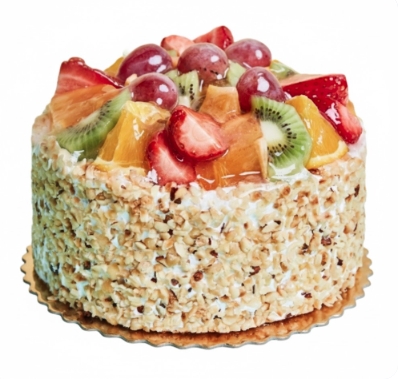 4 kişilik Karışık Meyveli yaş pasta Yuvarlak pasta Tunceli pasta