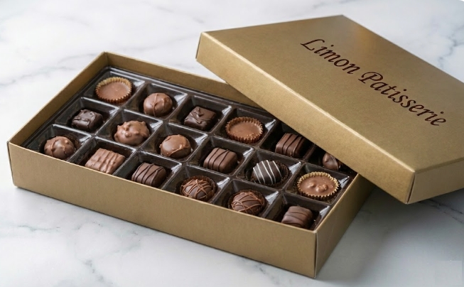 750 Gr El Yapımı Gurme Çikolata Kutusu Özel Tasarım Hediyelik Lezzetli Tatlar Tunceli pasta