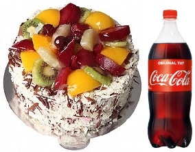 Karışık Meyveli Pasta Taze Günlük Tunceli pasta