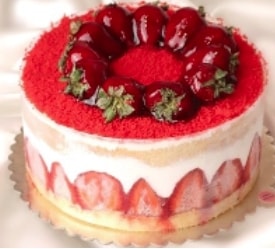 Mini Çilekli Mois Yaş Pasta Sevgiliye Özel Tunceli pasta