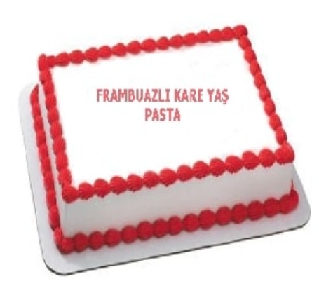 Şık ve Sade Tasarımlı 60 Kişilik Frambuazlı Pasta Tunceli pasta